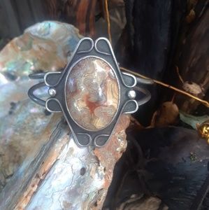 Vintage lace Agate bracelet